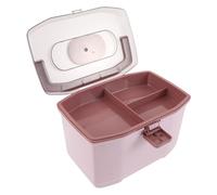 HEANUJJ Scatola Porta Farmaci da Casa Portatile in Plastica con Manico, Organizer Medicinali con Scomparti Multipli e Divisori, Ampio Spazio per Farmaci e Primo Soccorso