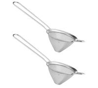 HEANUJJ Set 2 Pezzi Colini in Acciaio Inox per Cucina, Filtro Facile da Pulire da Conservare, per Uso Domestico e Ristorante, Colore Argento