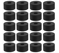HEANUJJ Set 20 Pezzi di Sottopiedi Rotondi in Gomma Nera Antiscivolo e Ammortizzanti per Vasi, per Piante in Vaso e Buffer per Lavorazione Meccanica