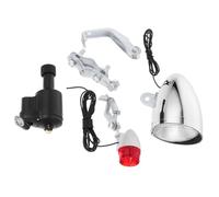 HEANUJJ Set di Luci per Bicicletta Generatore a Frizione 6v 3w, Plastico Resistente, Senza Batterie, Pronto per Montaggio, per Mountain Bike e Uso Notturno