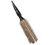 HEANUJJ Spazzola Rotonda Piccola per Chioma Ricci Setole Morbide in Pelo di Cinghiale, Pettine a Rullo Leggero per Asciugatura e Styling, Spazzola Portatile da Donna per Acconciature