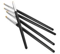 HEANUJJ Spazzole per Laminazione Ciglia 5 Pezzi Pennelli per Lash Lifting in Legno e Fibra Nero, Strumenti Sicuri e Facili da Conservare per Trucco Professionale Colore Casuale