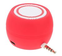HEANUJJ Speaker Portatile Ricaricabile A5 Rosso in Plastica per Computer | Ingresso Audio da 3, 5mm, Formato Mini Compatto, Finitura Opaca e Capacità 350mah