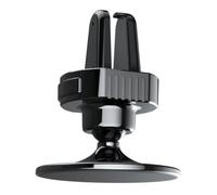 HEANUJJ Supporto Auto per Telefono Ventosa Nano, Nero, PC Abs | Uso in Auto e Bocchetta Aria, Adesivo senza Tracce, Presa Stabile e Clip Salda, per Famiglia e Amici