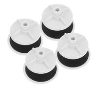 HEANUJJ Tappo Foro Lavandino 4 Pezzi Copertura Foro Rubinetto in Plastica Bianca Antiperdita per Lavello Cucina Riutilizzabile per Lavandini e Verdure