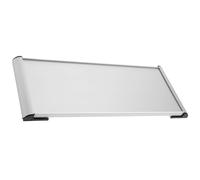 HEANUJJ Targhetta per Porta Ufficio in Lega di Alluminio 12x28 Cm, Targa Vuota Leggera e Resistente, Cartello Segnaletico Doppia Faccia per Ambienti Aziendali e Professionali