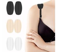 Heanvmyss Cuscinetti per Spalline del Reggiseno,3 Paia Fermi in Silicone per Reggiseno,Accessori per Reggiseno,Supporto Antiscivolo Spalline per Alleviare il Fastidio alle Spalle Donne Ragazze