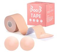 Heanvmyss Nastro Adesivo per Seno Push up,Nastro Sollevamento Torace,Boob Tape,Copricapezzoli in Silicone,Reggiseno Nastro Adesivo per Torace Riunito Prevenire Il Rilassamento Toracico