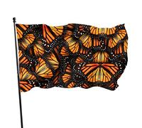 Heaps of Orange Monarch Butterflies Bandiera 9,6 x 1,5 m, colori vivaci resistenti allo sbiadimento, in poliestere per sport all'aria aperta, con 2 occhielli in ottone