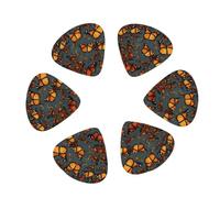 Heaps of Orange Monarch Butterflies - Plettri per chitarra in celluloide di alta qualità, 12 pezzi, misura media, per chitarra acustica, chitarra elettrica, basso