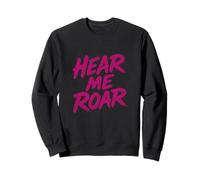 Hear Me Roar - Spazzola Rosa retrò Animal Energy Wildcat Felpa