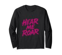 Hear Me Roar - Spazzola Rosa retrò Animal Energy Wildcat Maglia a Manica