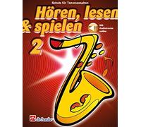Hear, Reading and Playing Volume 2 for Tenor Saxophone - Individual Wind School by Jaap Kastelein and Michiel Oldenkamp - with CD and Colourful Heart Shaped Music Clip