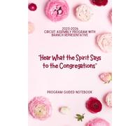 “Hear What the Spirit Says to the Congregations” 2025-2026 Circuit Assembly Notebook: JW Circuit Assembly Notebook | Program Guided Notebook for ... Meeting Notebook | JW Gift | Pioneer Gift