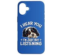 Hear You Listening Tri Color Cavalier King Charles Spaniel Custodia per iPhone 16 Plus