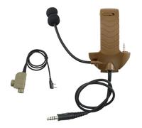 Hearangel Boom Microphone/Ken 2 Pin PTT Kit compatibile con cuffie Walker's Razor Slim, Covert Ear Defender to Communicated Paraorecchie