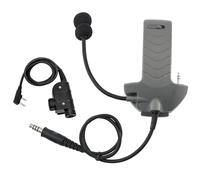 Hearangel Boom Microphone/Ken 2 Pin PTT Kit compatibile con cuffie Walker's Razor Slim, Covert Ear Defender to Communicated Paraorecchie
