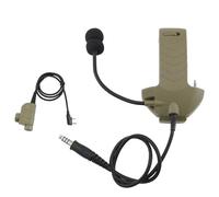 Hearangel Boom Microphone/Ken 2 Pin PTT Kit compatibile con cuffie Walker's Razor Slim, Covert Ear Defender to Communicated Paraorecchie