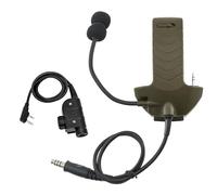 Hearangel Boom Microphone/Ken 2 Pin PTT Kit compatibile con cuffie Walker's Razor Slim, Covert Ear Defender to Communicated Paraorecchie