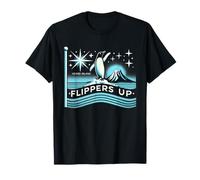 Heard Island Flippers Up Funny Maglietta
