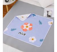 Hearda 2 Pezzi Traversine Lavabili per Incontinenza Adulti Anziani Bambini Neonato, Bifacciale Riutilizzabili Coprimaterasso Impermeabile Assorbente Protezioni Materasso Foglio (Fiore,80x120cm)