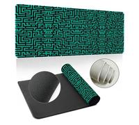 Hearda 3D Modello Tappetino Mouse, Labirinto Multicolore Tappetino Mouse XXL/XL/L, Tappetino Mouse Gaming con Base in Antiscivolo e Bordi Cuciti, Mouse Pad per Ufficio e Casa (1200x600x3mm,Verde)