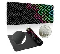 Hearda 3D Tappetino Mouse, Puzzle Multicolore Tappetino Mouse XXL/XL/L, Tappetino Mouse Gaming con Base in Antiscivolo e Bordi Cuciti, Mouse Pad per Ufficio e Casa (700x300x3mm,Verde)