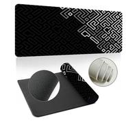 Hearda 3D Tappetino Mouse, Puzzle Multicolore Tappetino Mouse XXL/XL/L, Tappetino Mouse Gaming con Base in Antiscivolo e Bordi Cuciti, Mouse Pad per Ufficio e Casa (700x300x3mm,Grigio)