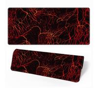 Hearda 3D Tappetino Mouse, Tecnologia Laser Stampa Tappetino Mouse XXL/XL/L, Tappetino Mouse Gaming con Base in Antiscivolo e Bordi Cuciti, Mouse Pad per Ufficio e Casa (Arancione,900x400x3mm)