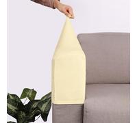 Hearda Copri Braccioli, 2 Pezzi, Universale, Velluto, Antiscivolo, Elasticizzato, Copri Poltrona con Braccioli per Poltrone, Divano (Giallo Chiaro)