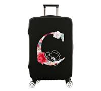 Hearda Copri Valigia 18-32 Pollici, 26 Lettere Stampate Coprivaligia Elastico con Cerniera, Grande Coprivaligia Antigraffio, Viaggi Business Coperture per Valigie (Lettera C,XL (30-32 pollici))