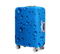 Hearda Copri Valigia 18-32 Pollici,Gocce d'acqua Multicolori Coprivaligia Elastico con Cerniera,Coprivaligia Antipolvere Antigraffio,Viaggi Business Coperture Valigie (Blu 1,M (22-24 pollici))