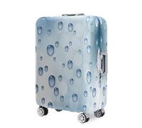 Hearda Copri Valigia 18-32 Pollici,Gocce d'acqua Multicolori Coprivaligia Elastico con Cerniera,Coprivaligia Antipolvere Antigraffio,Viaggi Business Coperture Valigie (Grigio,S (18-20 pollici))