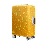 Hearda Copri Valigia 18-32 Pollici,Gocce d'acqua Multicolori Coprivaligia Elastico con Cerniera,Coprivaligia Antipolvere Antigraffio,Viaggi Business Coperture Valigie (Giallo,M (22-24 pollici))