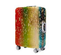 Hearda Copri Valigia 18-32 Pollici,Gocce d'acqua Multicolori Coprivaligia Elastico con Cerniera,Coprivaligia Antipolvere Antigraffio,Viaggi Business Coperture Valigie (Colorato,M (22-24 pollici))