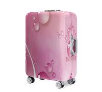 Hearda Copri Valigia 18-32 Pollici,Gocce d'acqua Multicolori Coprivaligia Elastico con Cerniera,Coprivaligia Antipolvere Antigraffio,Viaggi Business Coperture Valigie (Rosa,S (18-20 pollici))