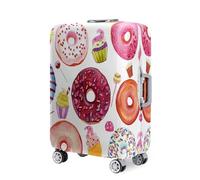 Hearda Copri Valigia 18-32 Pollici, Stampa Ciambella Coprivaligia Elastico con Cerniera, Coprivaligia Antipolvere Antigraffio, Viaggi Business Coperture per Valigie (Multicolore,L (26-28 pollici))