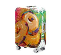 Hearda Copri Valigia 18-32 Pollici, Stampa Ciambella Coprivaligia Elastico con Cerniera, Coprivaligia Antipolvere Antigraffio, Viaggi Business Coperture per Valigie (Cachi,L (26-28 pollici))