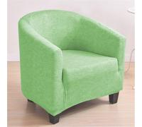 Hearda Copripoltrona 1 Posto, Tinta Unita Universale Copripoltrona, Elastico Copri Poltrona con Braccioli, Antiscivolo Cocktail Copri Poltrona, per Bar Soggiorno Club (Verde)