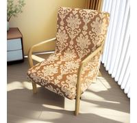 Hearda Coprisedie Con Braccioli In Legno Stile Europeo (Kaki)