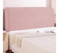 Hearda Testiera Letto Matrimoniale/King, Elasticizzata Testiera Letto, Bed Head Singolo Geometria Moderna, All-Inclusive Antipolvere Copri Testata Letto (Rosa,150cm)