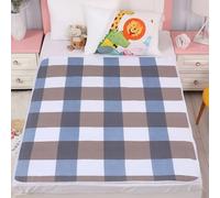 Hearda Traversa Letto Anziani Bambini Lavabile, Traversa Impermeabile per Incontinenza, Coprimaterasso Singolo Matrimoniale Riutilizzabile Traspirante Assorbente (Grigio Blu,80x120cm)
