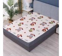 Hearda Traversa Letto Lavabile Anziani Bambini Riutilizzabile Traversa Assorbente Impermeabile per Incontinenza, Traspirante Reversibile Coprimaterasso Singolo Matrimoniale (Cucciolo,100x150cm)