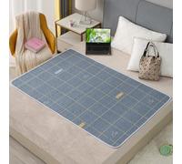 Hearda Traversa Letto Lavabile Anziani e Bambini, Traversa Assorbente Impermeabile per Incontinenza, Singolo Matrimoniale Coprimaterasso Morbide Traspirante Riutilizzabili (Grigio,180x210cm)