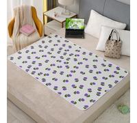 Hearda Traversa Letto Lavabile Anziani e Bambini, Traversa Assorbente Impermeabile per Incontinenza, Singolo Matrimoniale Coprimaterasso Morbide Traspirante Riutilizzabili (Tulipano,120x150cm)