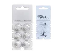 Hearing360 6 Cupole Dome Click-Open per Apparecchi Acustici Signia, Rexton (M (8 mm))