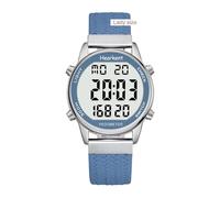 Hearkent-2401 - Orologio contapassi da donna, con contapassi senza Bluetooth, display LCD a grandi cifre, orologio sportivo con contatore di passo per camminare, con cardiofrequenzimetro