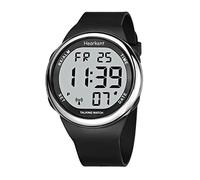 Hearkent Atomic Talking Watch si imposta per ipovedenti o anziani LCD Big Number facile da leggere orologio parlante per anziani (argento)