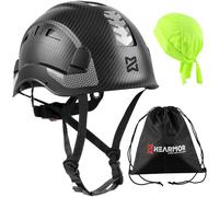 HEARMOR Casco da arrampicata per lavori di altitudine e alpinismo, casco in ABS unisex con sensore UV riflettente EN12492