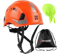 HEARMOR Casco da arrampicata per lavori di altitudine e alpinismo, casco in ABS unisex con sensore UV riflettente EN12492